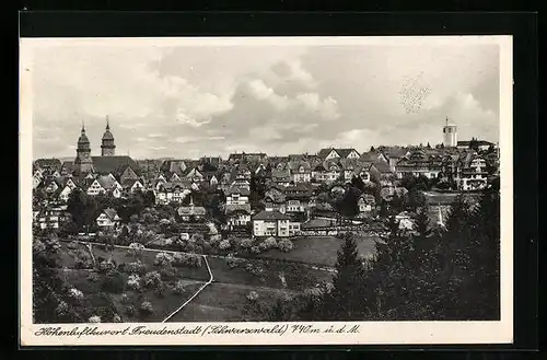 AK Freudenstadt /Schwarzwald, Ortsansicht mit Umgebung