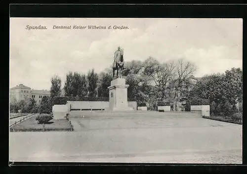 AK Berlin-Spandau, Denkmal Kaiser Wilhelms d. Grossen