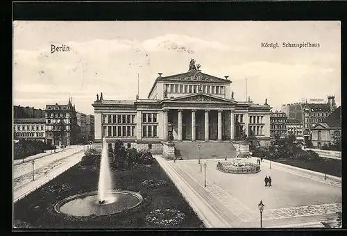 AK Berlin, Blick auf das Königl. Schauspielhaus