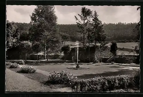 AK Wildberg im Schwarzwald, Ansicht vom Garten der Gasthof-Pension Bären