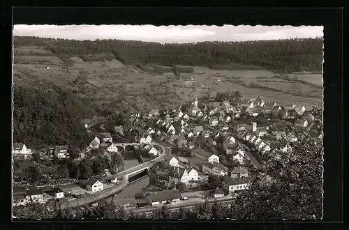 AK Wildberg im Schwarzwald, Ortsansicht aus der Vogelschau
