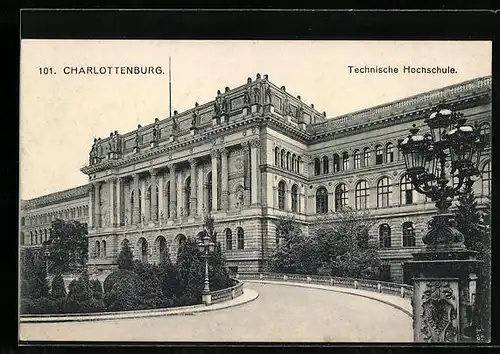 AK Berlin-Charlottenburg, Ansicht der Technischen Hochschule