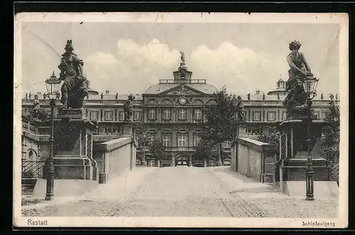 AK Rastatt, Blick auf den Schlossaufgang