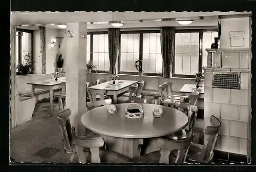 AK Waldprechtsweier, Innenansicht der Gasthaus-Metzgereri zum Adler