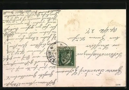 AK Gössweinstein, Ortspartie mit Kirche