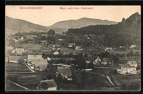 AK Neujonsdorf, Blick nach dem Hochwald