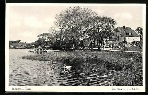 AK Sundsacker a. d. Schlei, St. Nicolai-Heim am Wasser