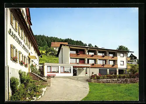 AK Erzgrube /Schwarzwald, Blick auf die Gasthof-Pension Bären