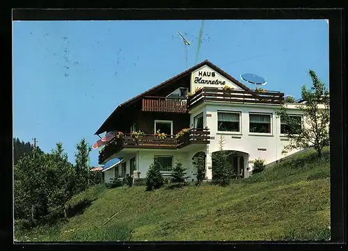 AK Baiersbronn, Blick auf das Haus Hannelore, Tonbach 1