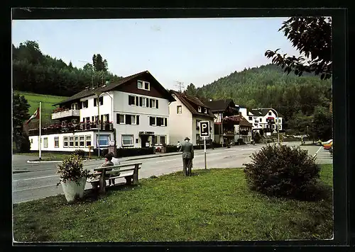 AK Schönmünzach /Murgtal, Strassenpartie mit Gebäuden