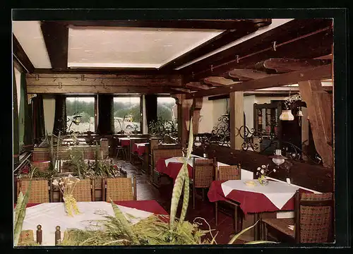 AK Seewald-Eisenbach, Innenansicht von der Hotel-Pension Tannenhof