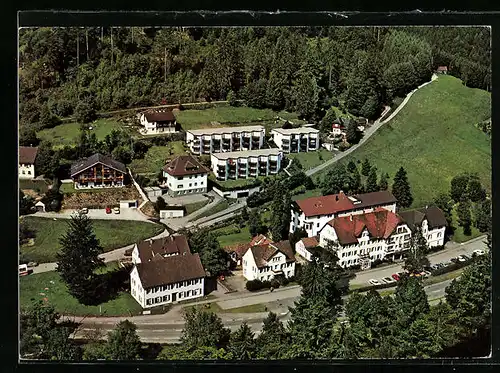 AK Schönmünzach /Schwarzwald, Ortsansicht aus der Vogelschau