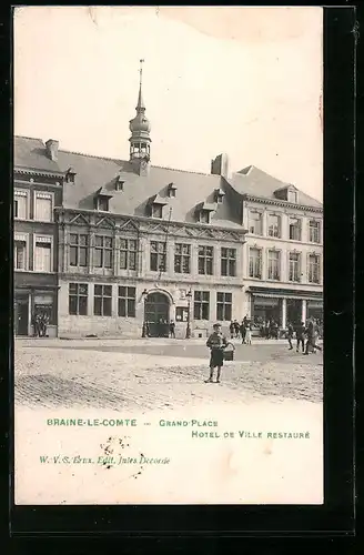 AK Braine-Le-Comte, Grand`Place, Hotel de Ville Restaure