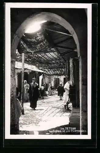Foto-AK Tetuan, Barrio de Los Curtidores