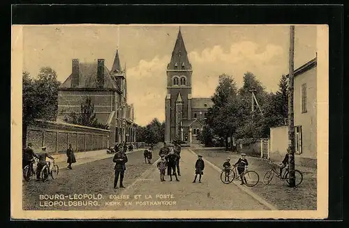 AK Bourg-Leopold, Eglise et la Poste