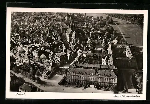 AK Ansbach, Fliegeraufnahme der gesamten Stadt
