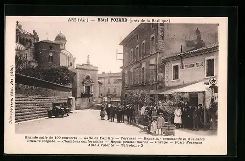 AK Ars, Hotel Pozard, Salle de Famille, Terrasse