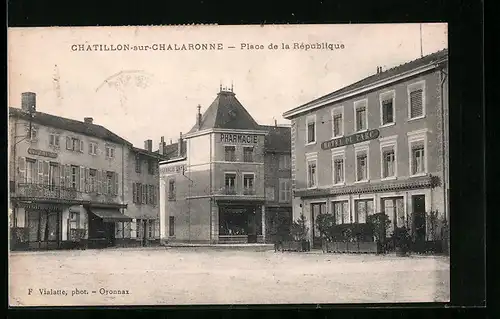 AK Chatillon-sur-Chalaronne, Place de la Republique