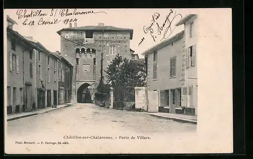 AK Chatillon-sur-Chalaronne, Place de Villars, Portal