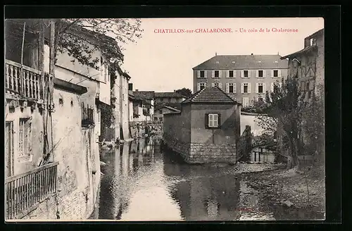 AK Chatillon-sur-Chalaronne, Un coin de la Chalaronne