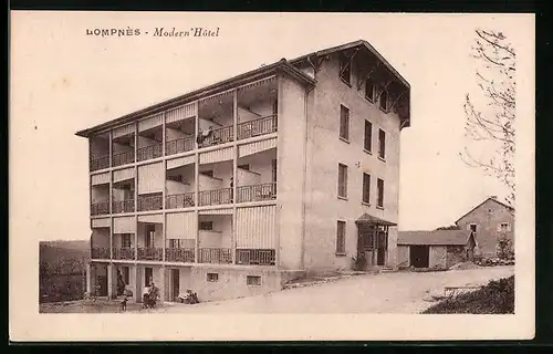 AK Lompnes, Modern Hotel, facade