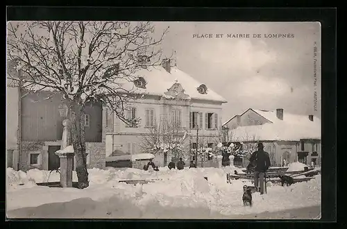 AK Lompnes, Place et Mairie