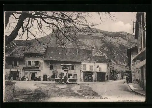 AK Culoz, La Place, Brunnen