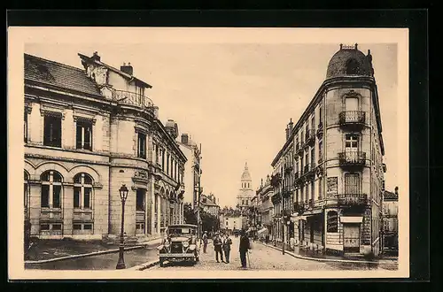 AK Bourg en Bresse, Avenue Alsace-Lorraine et la Poste