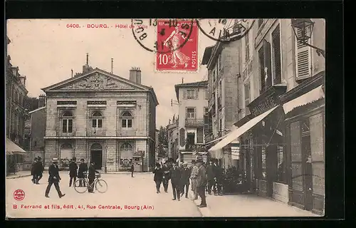 AK Bourg, Hotel de Ville, facade