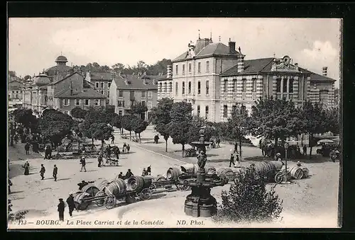 AK Bourg, La Place Carriat et de la Comedie