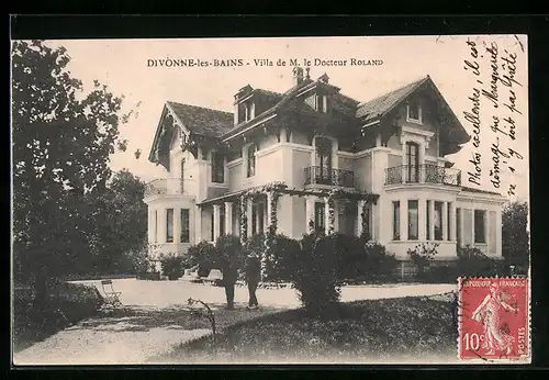 AK Divonne-les-Bains, Villa de M. le Docteur Roland