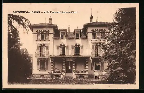 AK Divonne-les-Bains, Villa Pension Jeanne d`Arc