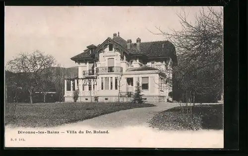 AK Divonne-les-Bains, Villa du Dr. Roland