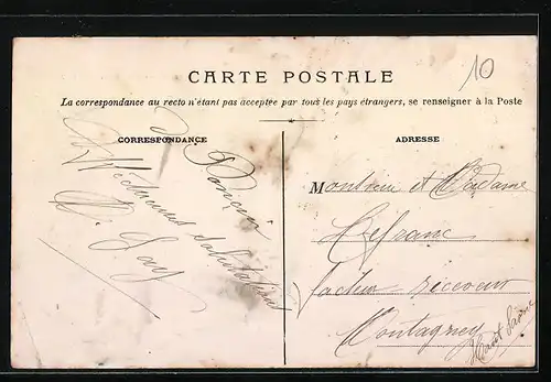 AK Poncin, L`Hotel de Ville, Facade