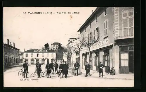 AK La Valbonne, Avenue du Camp, Hotel Cafe du Commerce