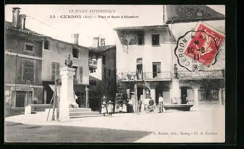 AK Cerdon, Place et Buste d`Allombert