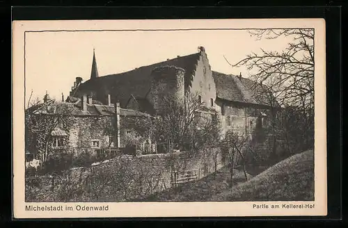 AK Michelstadt im Odenwald, Partie am Kellerei-Hof