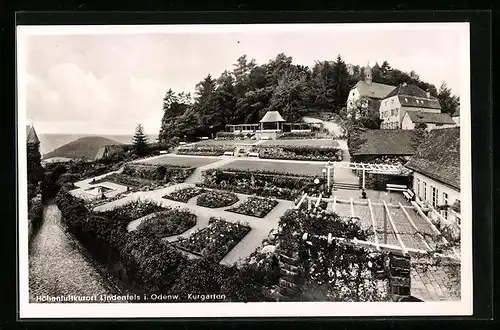 AK Lindenfels im Odenwald, Blick auf den kurgarten