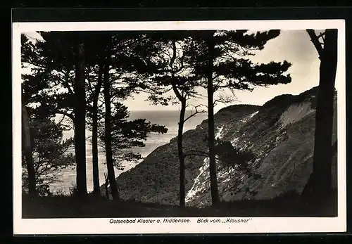 AK Kloster auf Hiddensee, Blick vom Klausner