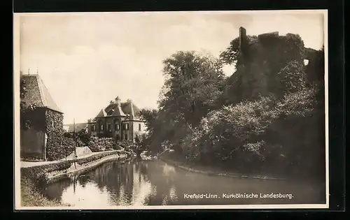 AK Krefeld-Linn, an der Kurkölnischen Landesburg