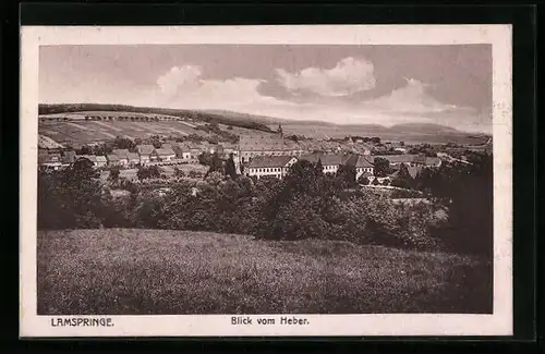AK Lamspringe, Generalansicht vom Heber aus gesehen