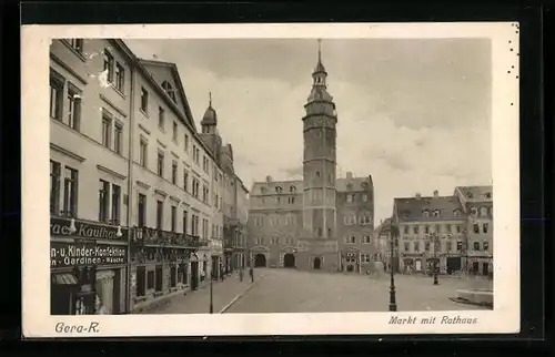 AK Gera-R., Rathaus am Markt