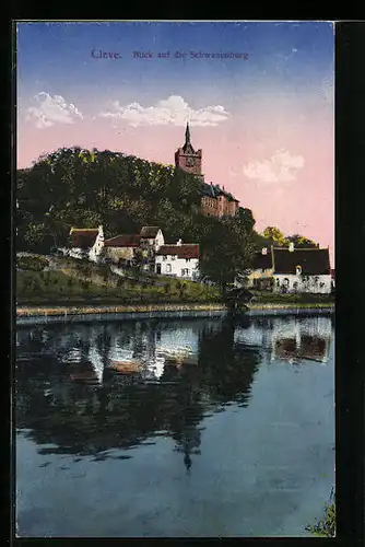 AK Cleve, Blick auf die Schwanenburg