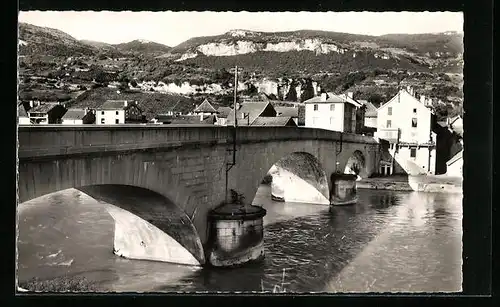AK Sault-Brenaz, Le Pont, Vue panoramique