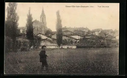 AK Neuville-les-Dames, Vue Generale, L`Eglise