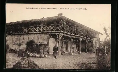 AK Biziat, Maison des Brahellis, Habitation du XVe siecle