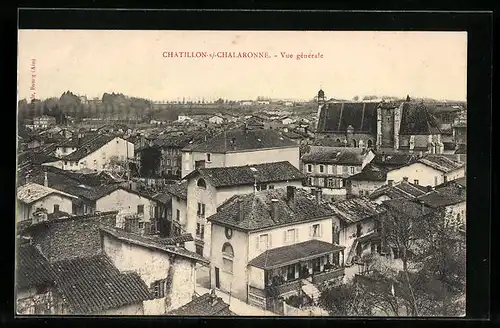 AK Chatillon-sur-Chalaronne, Vue Generale, L`Eglise