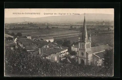 AK Bourg-Saint-Christophe, Quartier de l`Eglise et la Plaine