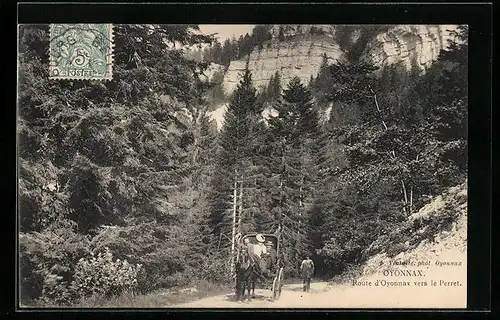 AK Oyonnax, Route d`Oyonnax vers le Perret
