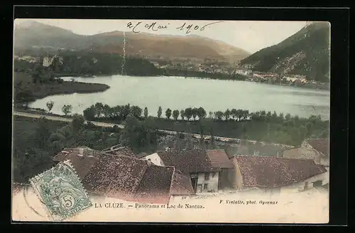 AK La Cluse, Panorama et Lac de Nantua